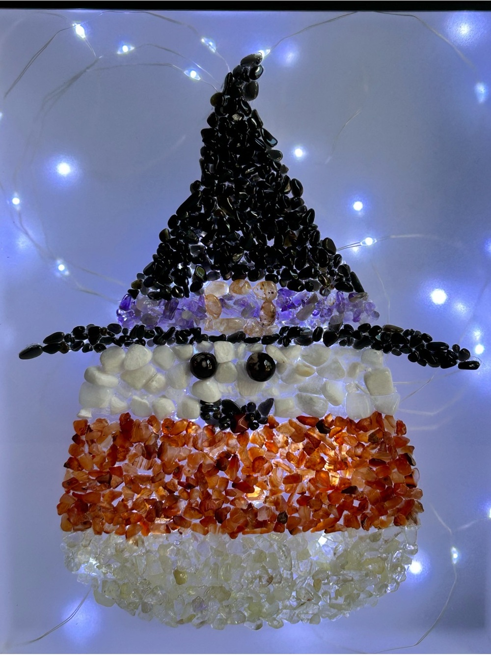 Halloween Candy Corn Crystal Chips Light Box